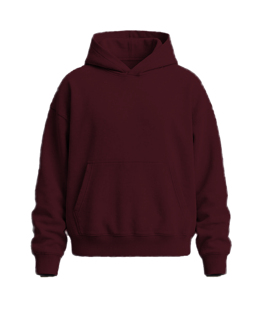 WTW pullover hoodie in Dusk, burgundy